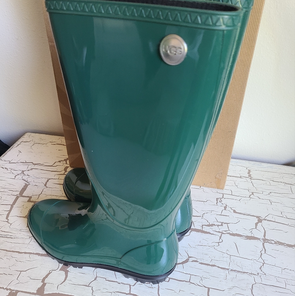 NEW UGG 6 Shaye Pine Tall Rain Boots - Picture 4 of 8
